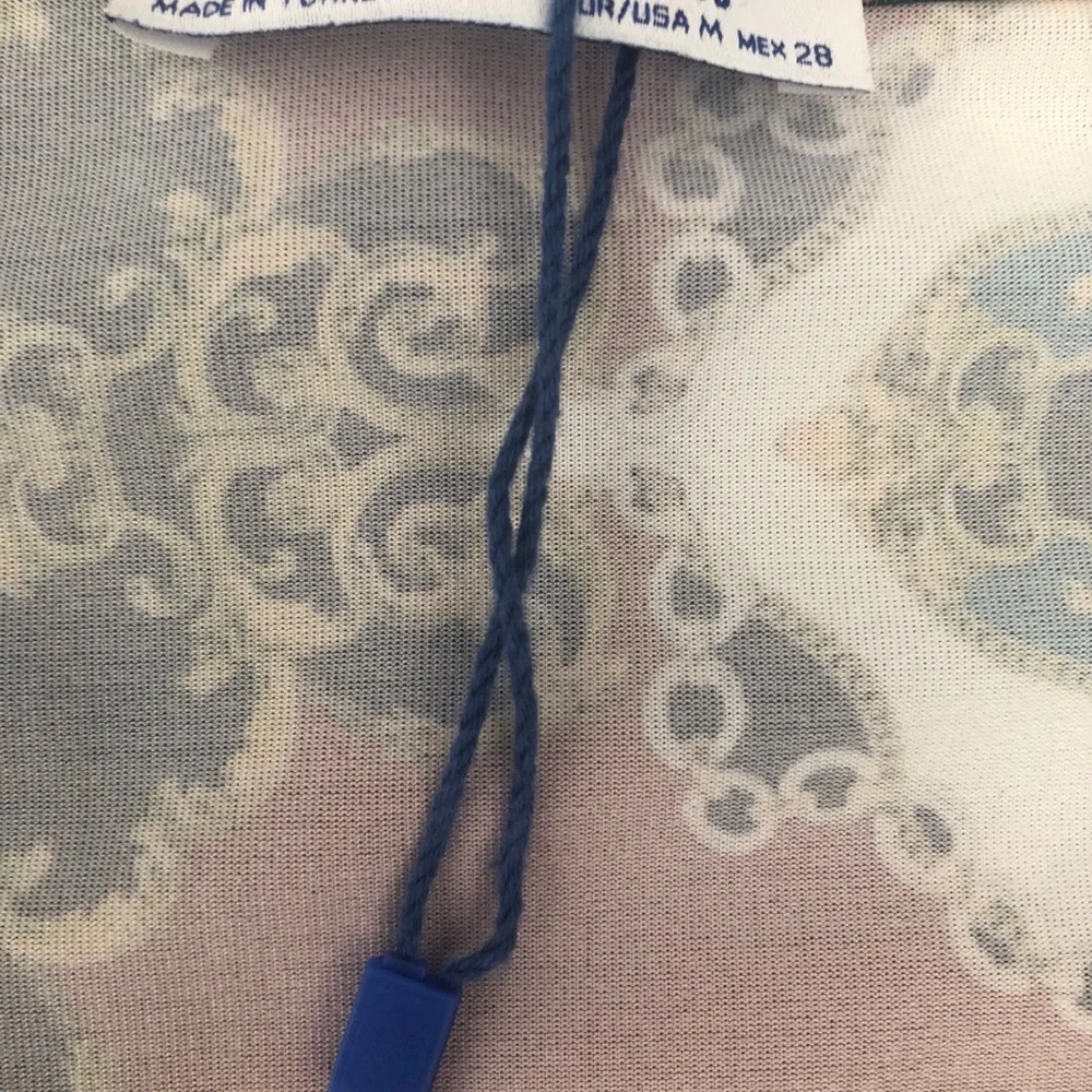 COPY - Zara Jewel Tone and Chain Print Bodysuit size M - Picture 3 of 5